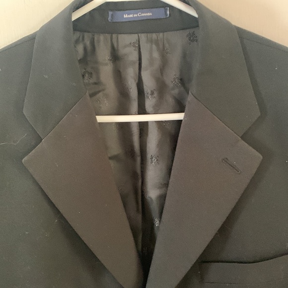 Ralph Lauren Blue Label 42R wool black tuxedo style jacket - Picture 3 of 12